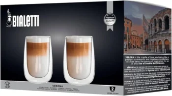 НАБОР СТАКАНОВ BIALETTI VERONA 450 МЛ. ДВОЙНЫЕ СТЕНКИ 2 ШТ.
