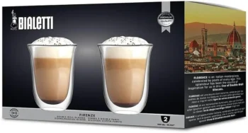 НАБОР СТАКАНОВ BIALETTI FIRENZE 200 МЛ. ДВОЙНЫЕ СТЕНКИ 2 ШТ